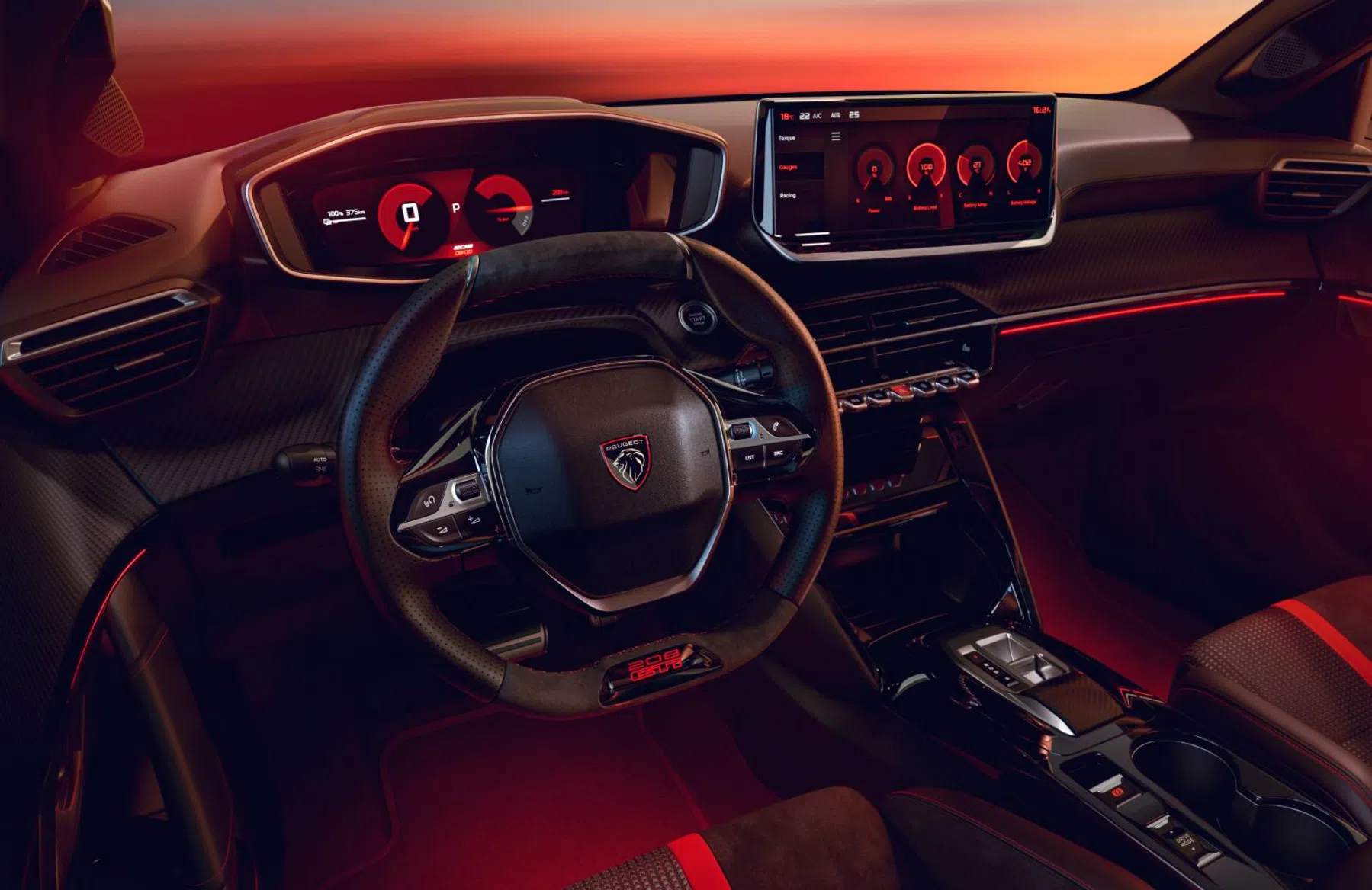 Peugeot e-208 gti render
